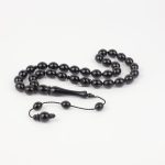 Özel Sistem Tasarım 11mm Badem Model Oltu Taşı Tesbih