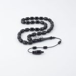 Özel Sistem Tasarım 9mm Kapsül Model Oltu Taşı Tesbih